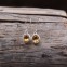 boucles d'oreilles en argent et pierre citrine