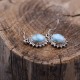 Boucles d'oreilles en argent et pierre larimar