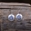 Boucles d'oreilles en argent et pierre de lune