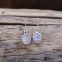 Boucles d'oreilles en argent et pierre de lune