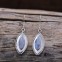 Boucles d'oreilles en argent et pierre de lune