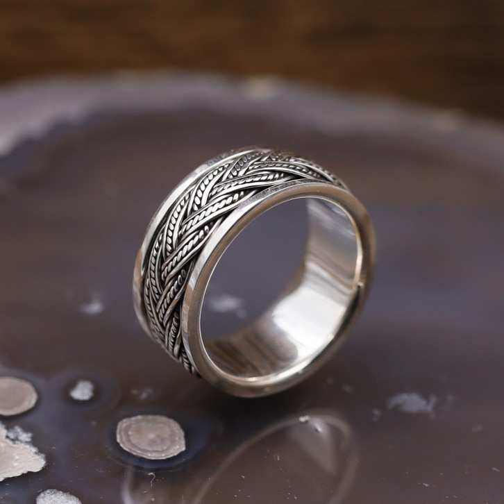 Bague anti-stress en argent