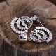 Boucles d'oreilles en argent et marcassites