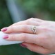 Bague en argent et pierre citrine