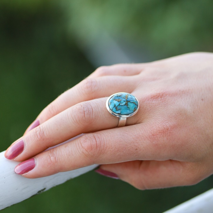 Bague turquoise argent deals