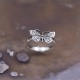 Bague papillon en argent