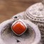 Pendentif en argent et pierre cornaline