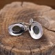 Boucles d'oreilles en argent et pierre labradorite