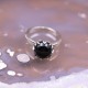 Bague en argent et pierre onyx