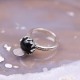 Bague en argent et pierre onyx