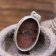 Pendentif en argent et pierre rhodonite