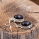 Boucles d'oreilles en argent et pierre onyx