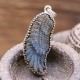 Pendentif en argent et pierre labradorite