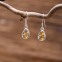 Boucles d'oreilles en argent et pierre citrine