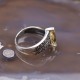 Bague d'Exception en argent, marcassites et pierre Citrine