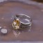 Bague d'Exception en argent, marcassites et pierre Citrine