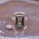 Bague en argent et pierre topaze mystique