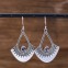 Boucles d'oreilles en argent et pierre topaze mystique