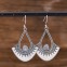 Boucles d'oreilles en argent et pierre de lune