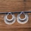 Boucles d'oreilles en argent et pierre améthyste