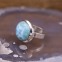 Bague en argent et pierre larimar