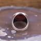 Bague en argent et pierre thulite