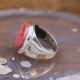 Bague en argent et pierre thulite