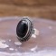 Bague en argent et pierre onyx
