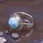 Bague en argent et pierre larimar