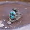 Bague en argent et pierre turquoise