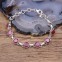 Bracelet en argent et racine de Rubis