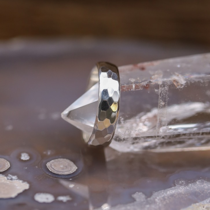 Bague en argent martel