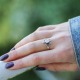 Bague en argent et pierre Nacre