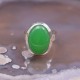 Bague en argent et Jade verte