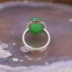 Bague en argent et Jade verte