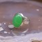 Bague en argent et Jade verte