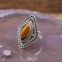 Bague en argent et pierre oeil de tigre