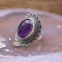 Bague en argent et pierre améthyste