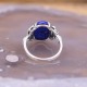 Bague d'exception en argent, marcassites et Lapis Lazulli