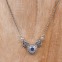 Collier d'exception en argent, marcassites et Ziconium