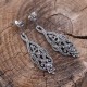 Boucles d'oreilles d'exception en argent et marcassites