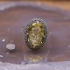 Bague d'exception en argent, marcassites et Quartz Lemon