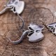 Boucles d'oreilles d'exception en argent et marcassites