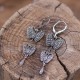 Boucles d'oreilles d'exception en argent et marcassites