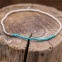 Bracelet perles Argent et pierre Turquoise