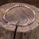 Bracelet perles Argent et pierre Grenat