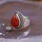 Bague en argent et pierre Cornaline