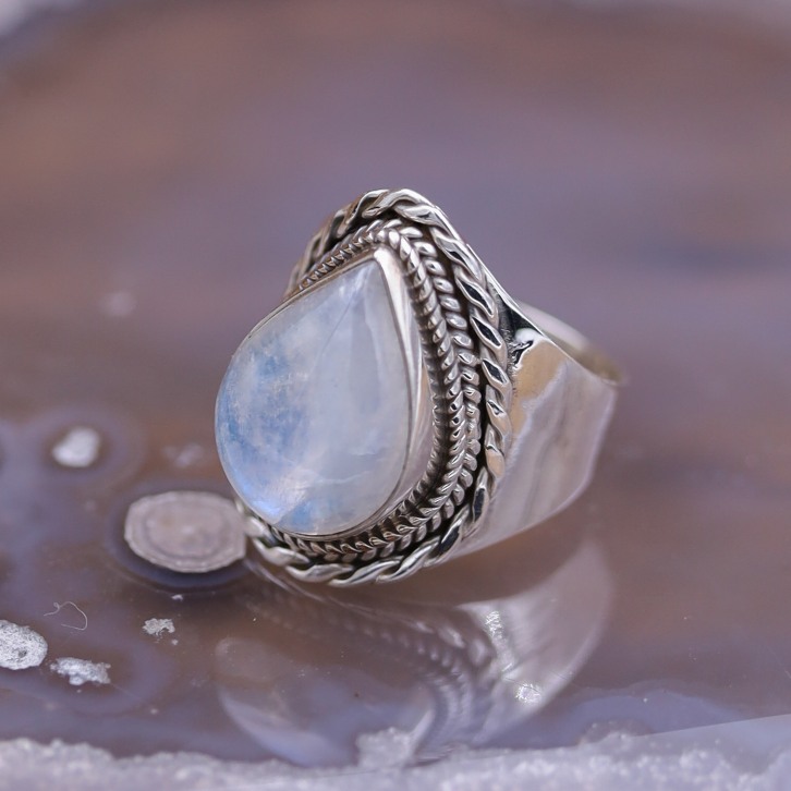 Bague online lune argent