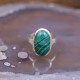 Bague en argent et pierre Malachite