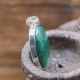 Pendentif en argent et pierre Malachite